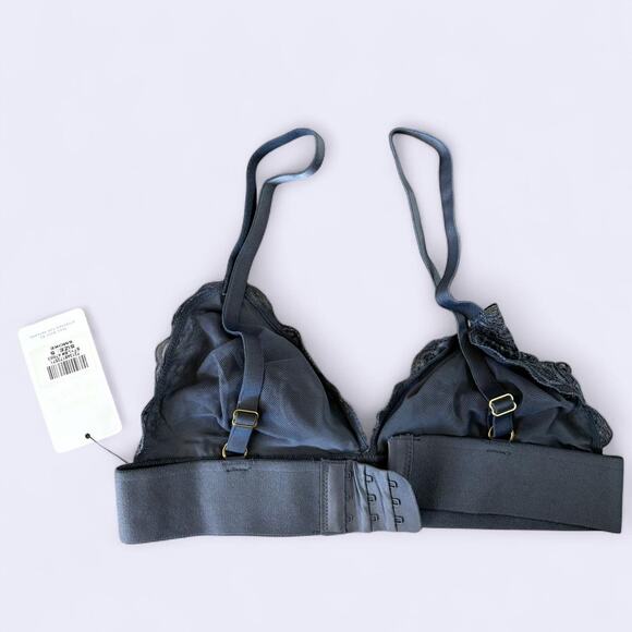 NWT Smoke grey lace bralette with adjustable straps - Size S - Picture 2 of 2